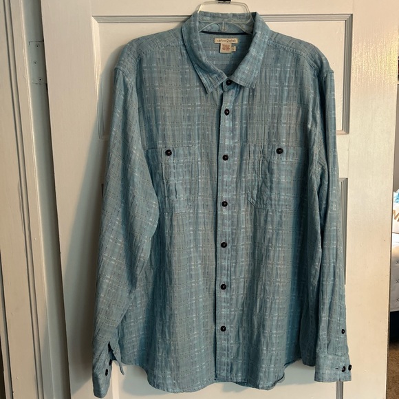 Carbon2Cobalt Shirts Mens Carbon 2 Cobalt Long Sleeved Button Down